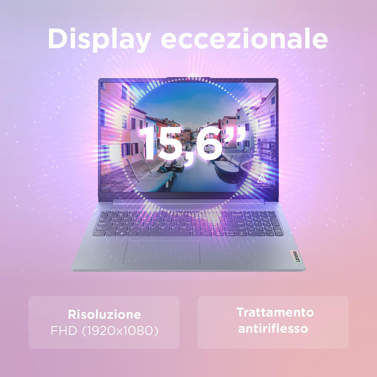 Lenovo IdeaPad Slim 3 Notebook 15" IPS, Intel Core 5 320, RAM 16GB, 512GB SSD, Windows 11 Home, WiFi 6, Laptop per Casa, Ufficio, Studio, Multitasking, Uso Quotidiano - Caricatore non incluso
