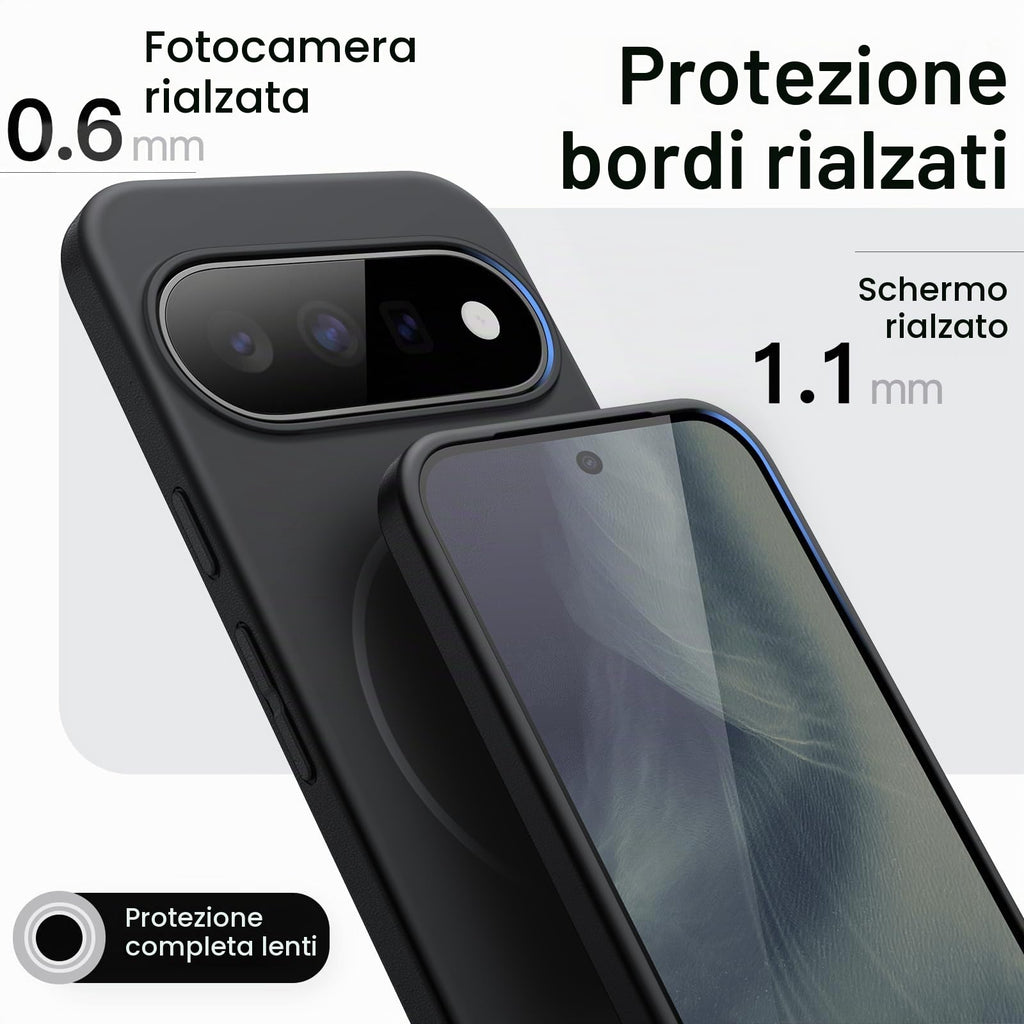 JETech Cover Magnetica Sottile per Google Pixel 11 Pro, Nero