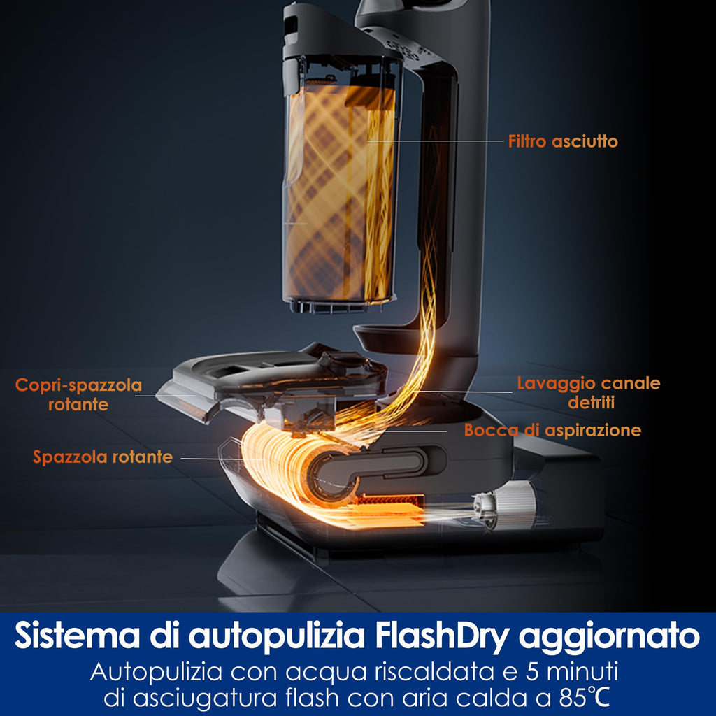 Tineco Floor ONE S7 Stretch Ultra Lavapavimenti aspirapolvere senza fili
