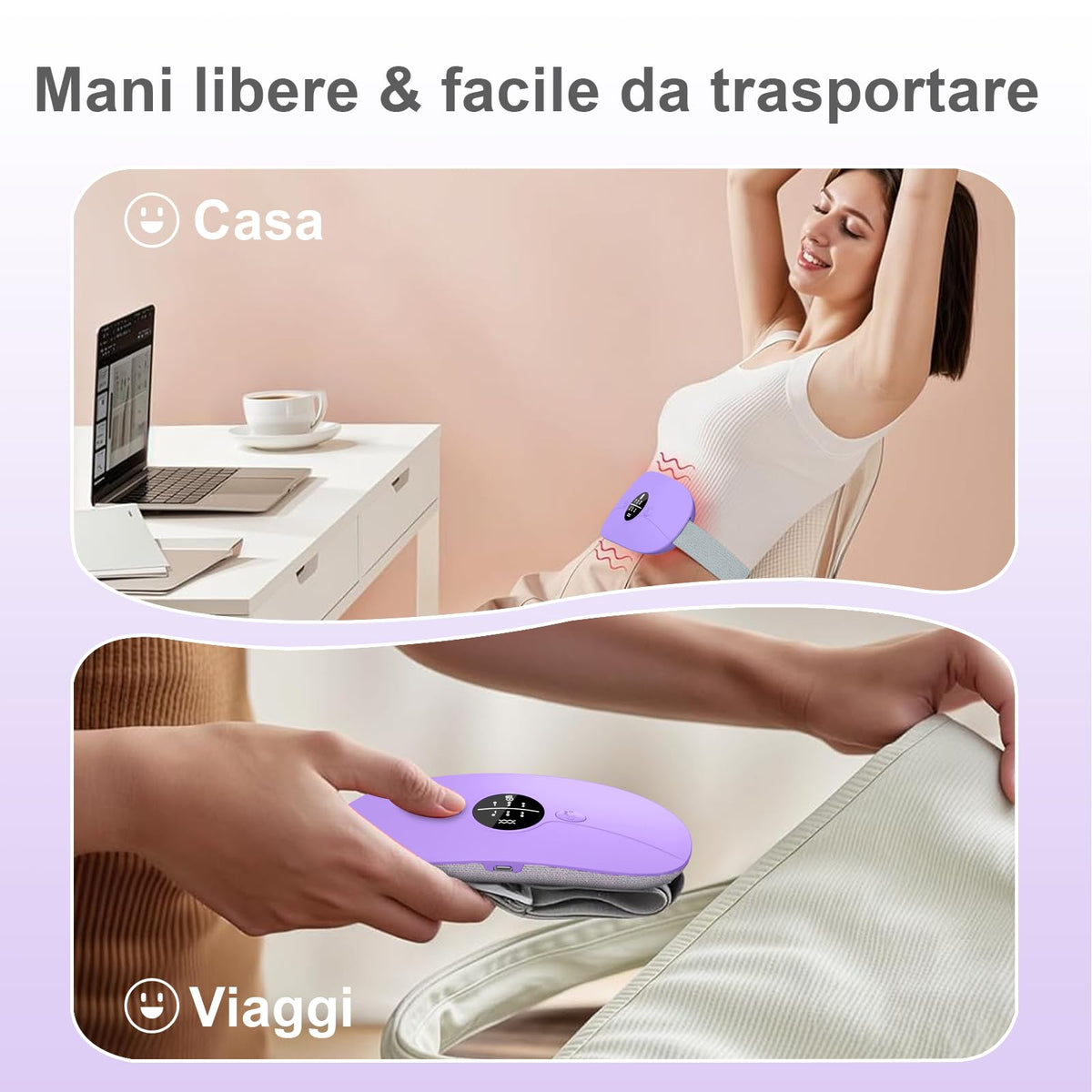 Portatile Fascia Riscaldante dolori mestruali, Cuscinetto Mestruale