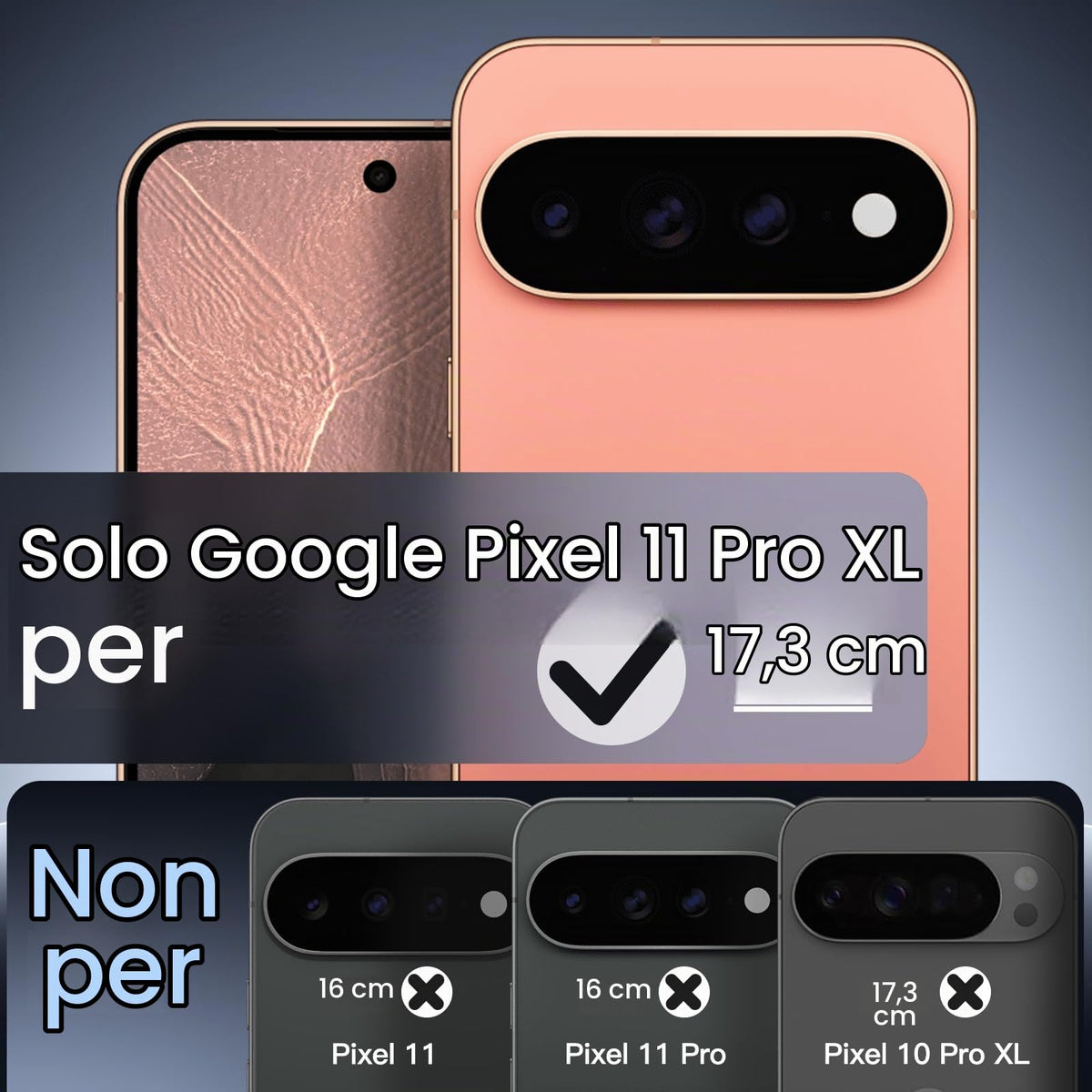 JETech Cover Magnetica per Google Pixel 10/10 Pro, Nero Ossidiana
