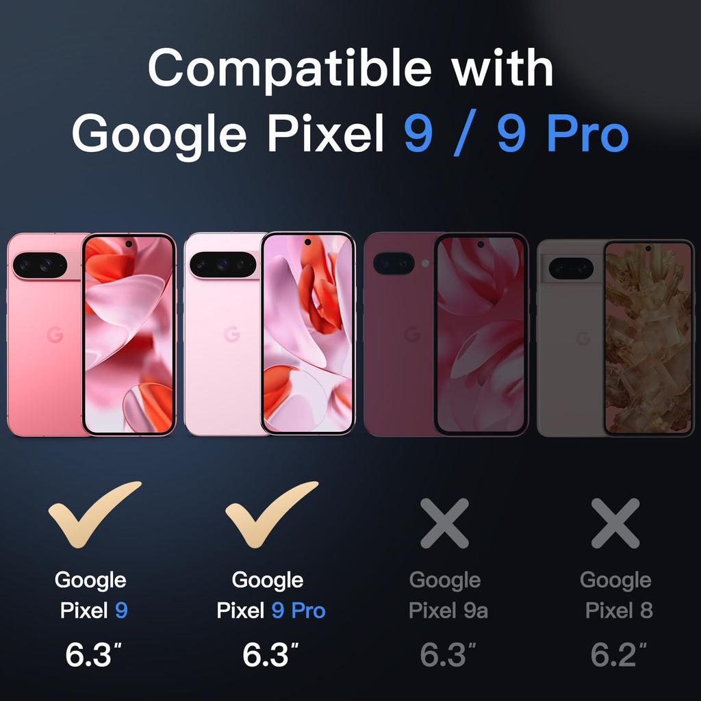 JETech Cover Magnetica per Google Pixel 10/10 Pro, Nero Ossidiana