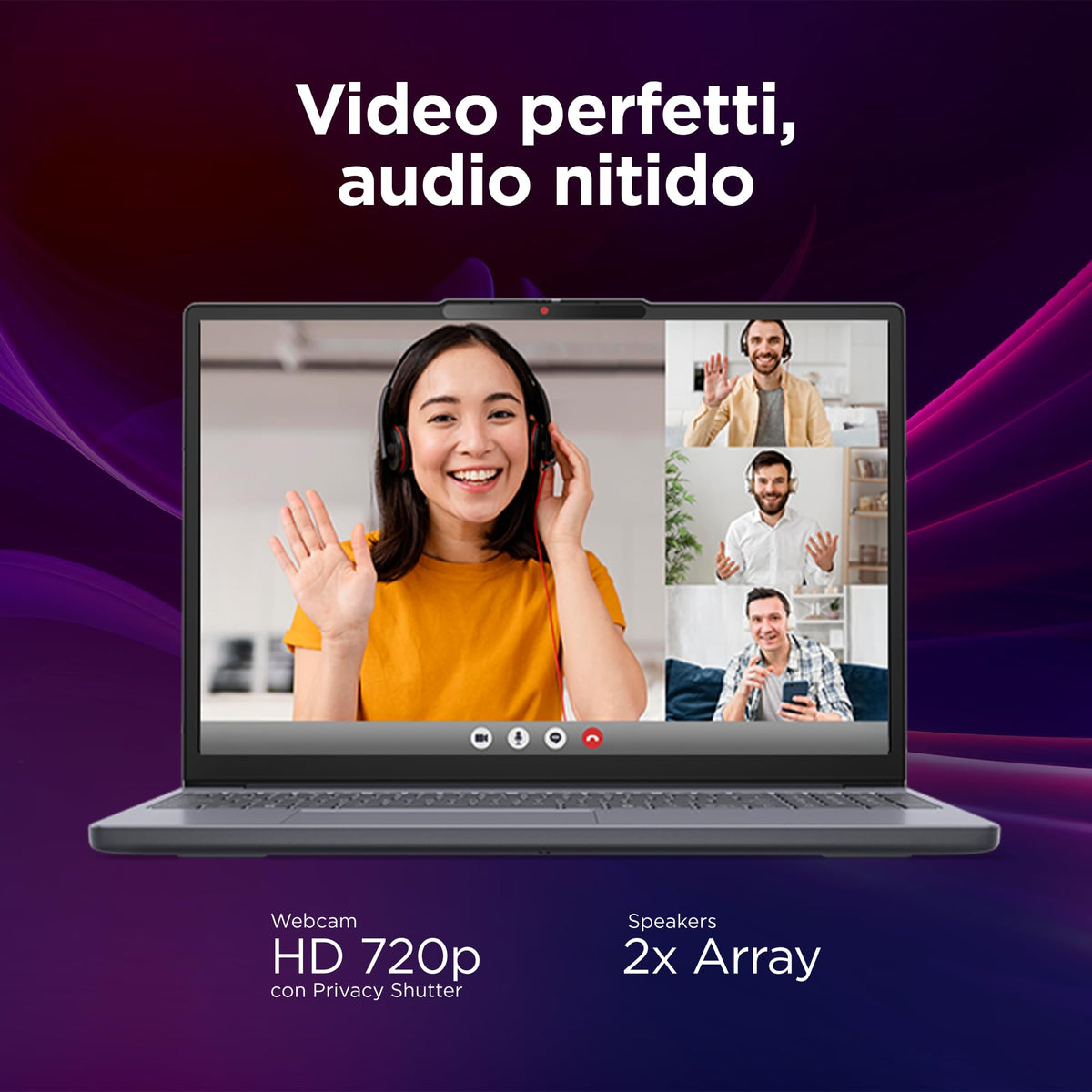 Lenovo IdeaPad Slim 3 Notebook 15" IPS, Intel Core 5 320, RAM 16GB, 512GB SSD, Windows 11 Home, WiFi 6, Laptop per Casa, Ufficio, Studio, Multitasking, Uso Quotidiano - Caricatore non incluso