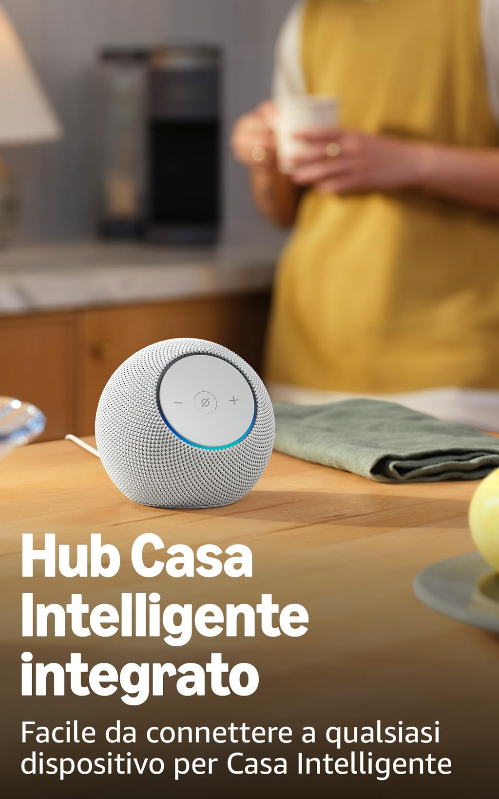 Amazon Echo Dot Max (ultimo modello) - Altoparlante Alexa con audio avvolgente, Hub Casa Intelligente integrato, Grafite, con Accesso Anticipato ad Alexa+