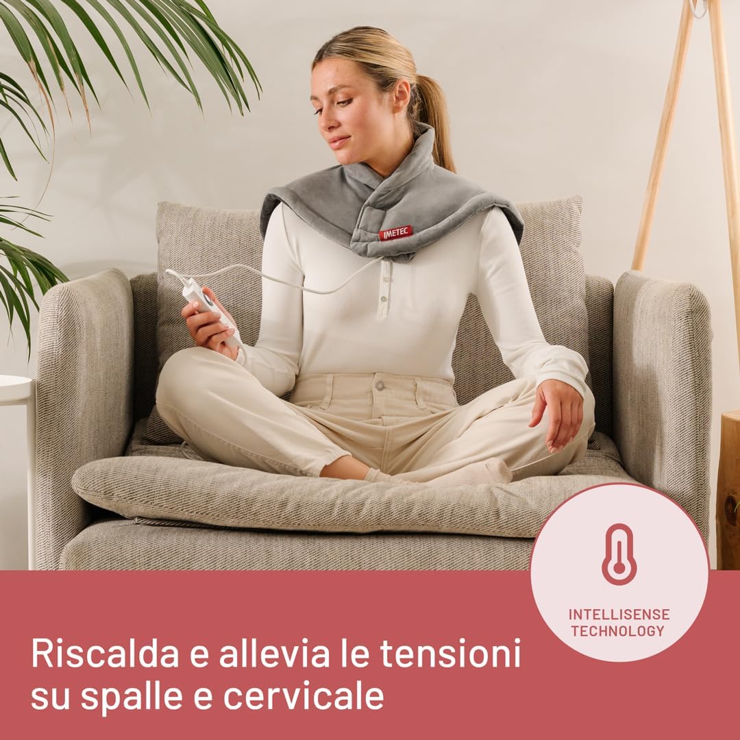 Imetec Intellisense Cervical – Termoforo cervicale e spalle 47x52 cm