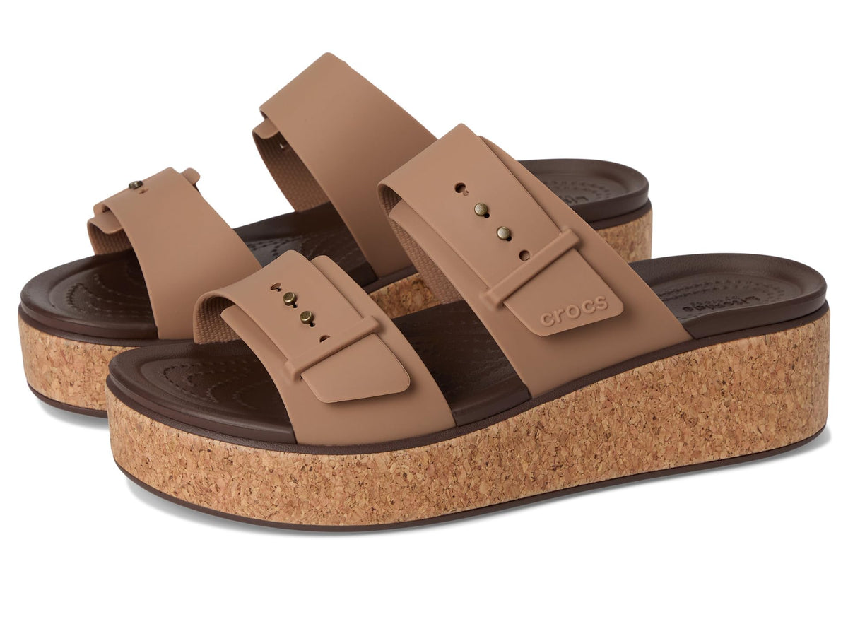 Crocs Brooklyn Cork Buckle, Sandali Donna