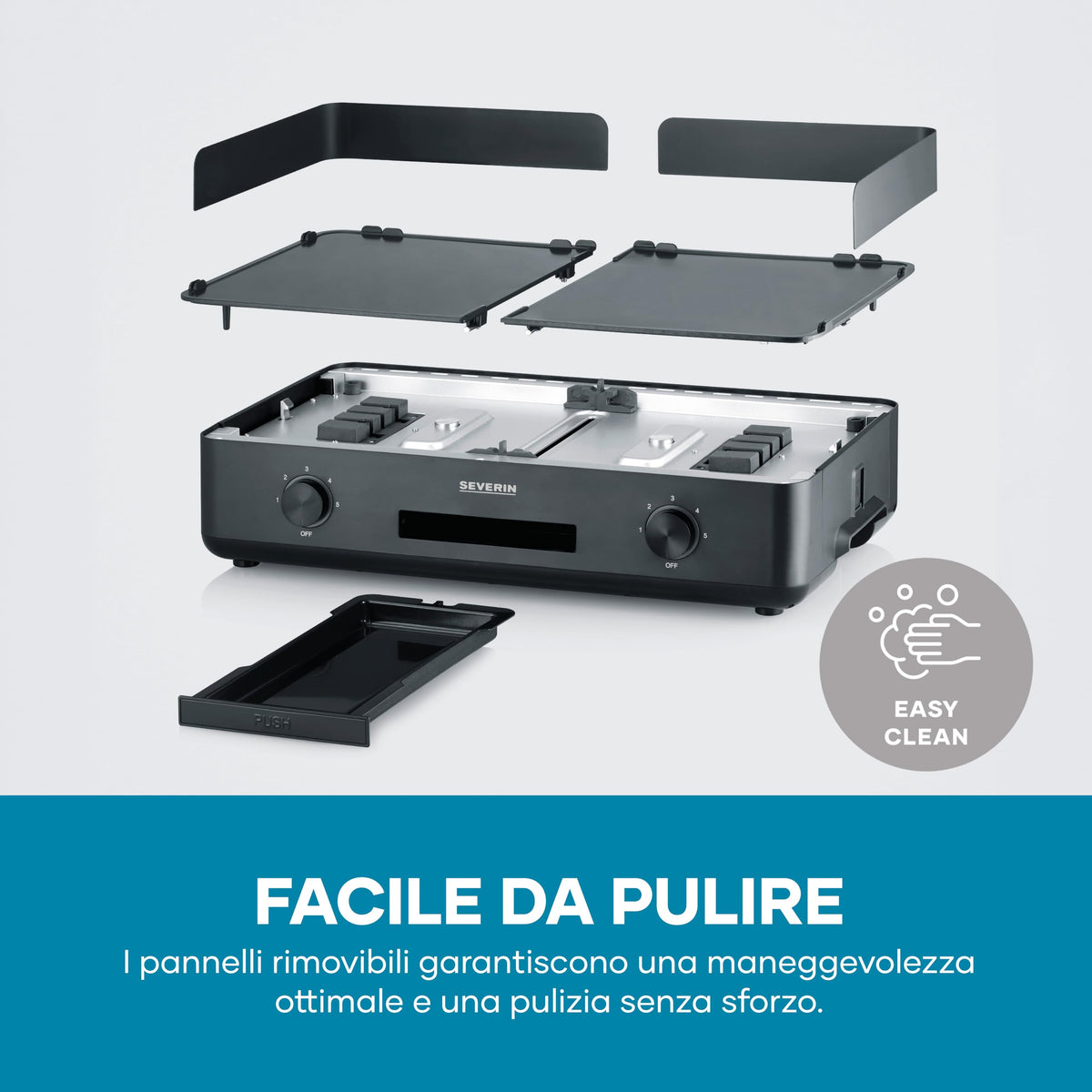 SEVERIN Barbecue Elettrico da Tavolo 2200W - PG 8565
