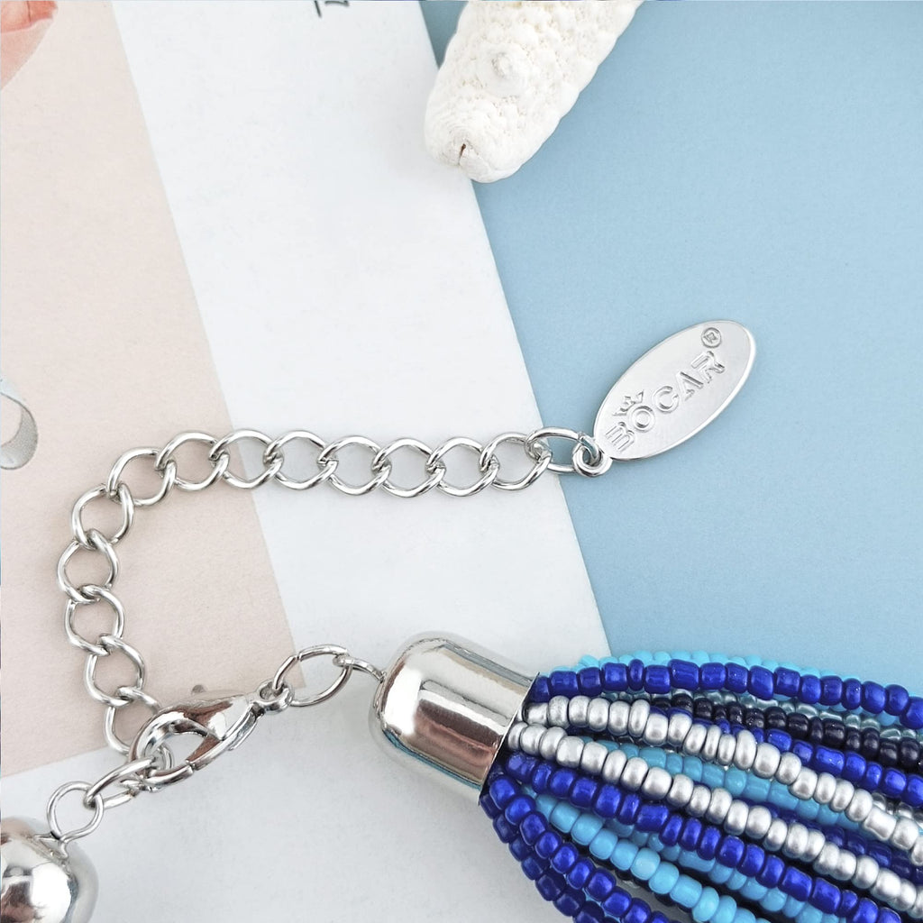 Bocar Multi Layer Chunky Bavaglino dichiarazione perle semi, collare collana per donne regalo (NK-10351)