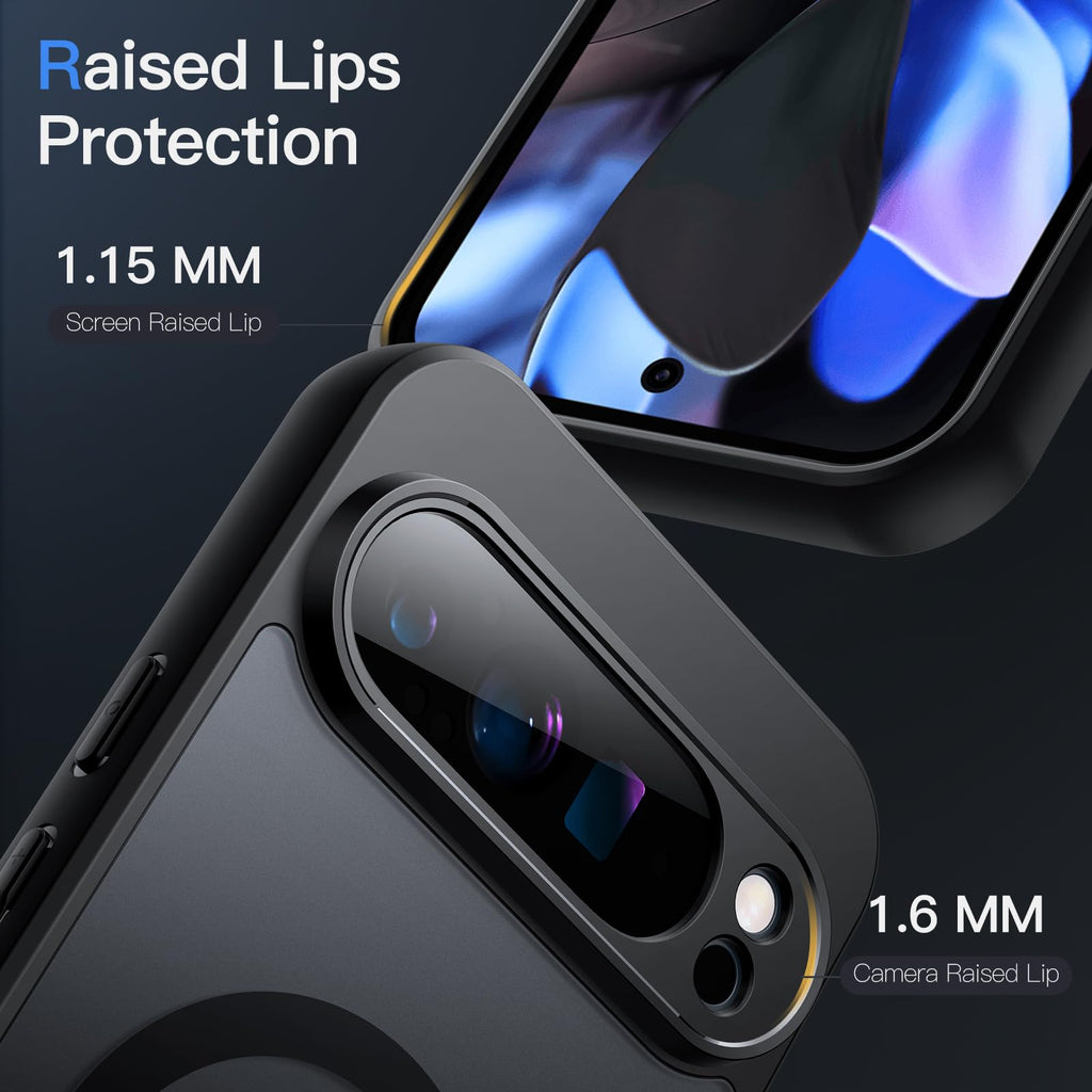 JETech Cover Magnetica per Google Pixel 10/10 Pro, Nero Ossidiana
