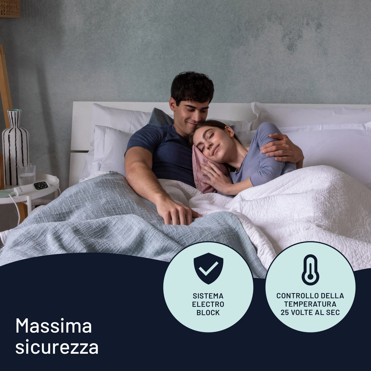 Imetec Scaldasonno Adapto – Scaldaletto singolo 150x80 cotone