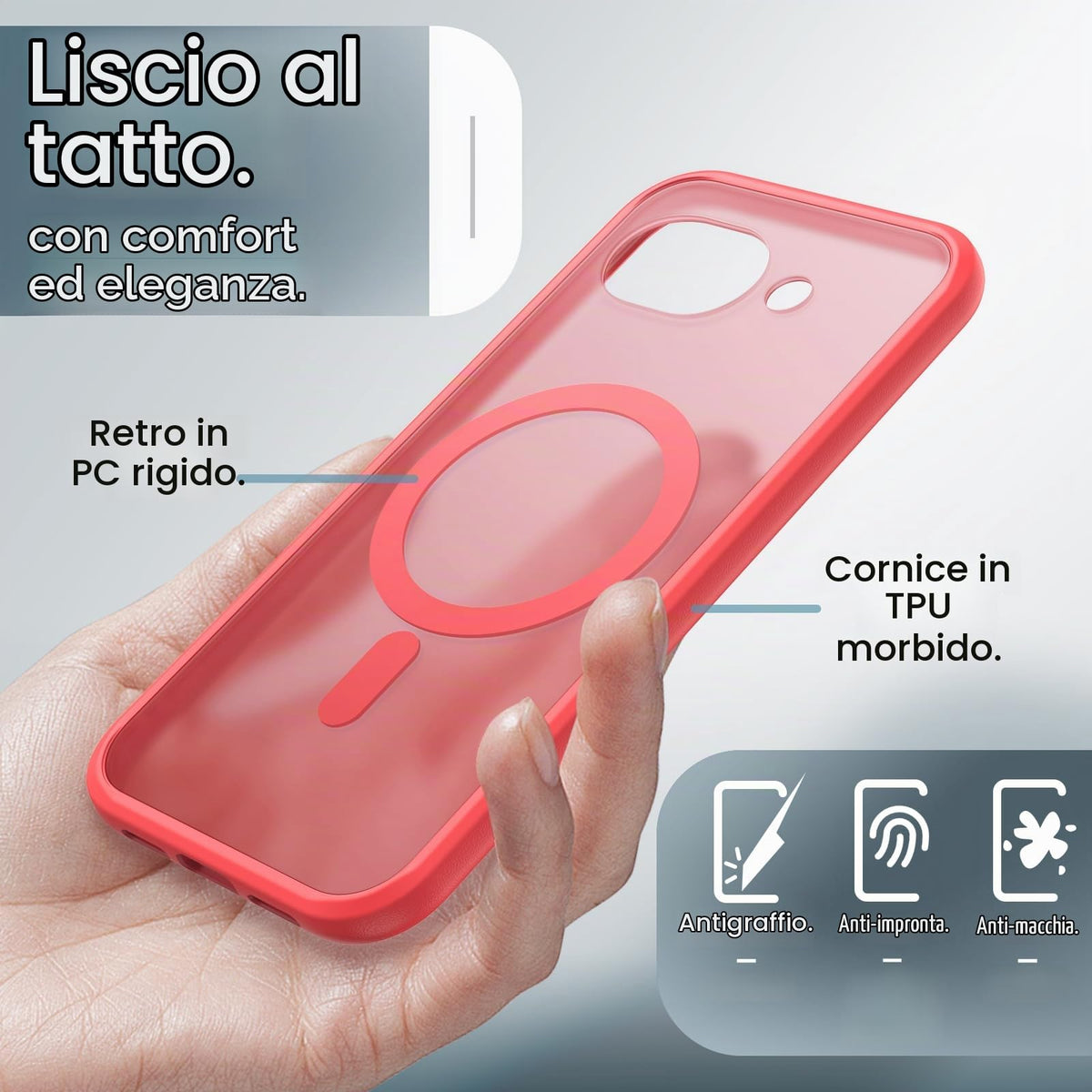 JETech Cover Magnetica per Google Pixel 10/10 Pro, Nero Ossidiana