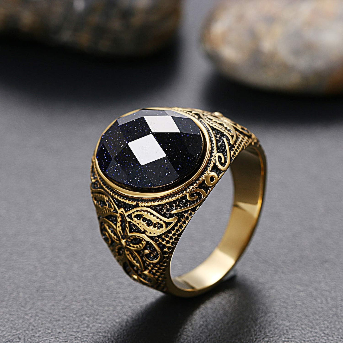OIDEA Anello Acciaio Inossidabile Fidanzamento Promessa Matrimonio Nuziale Uomo Donna Oro,Misura a Scelta