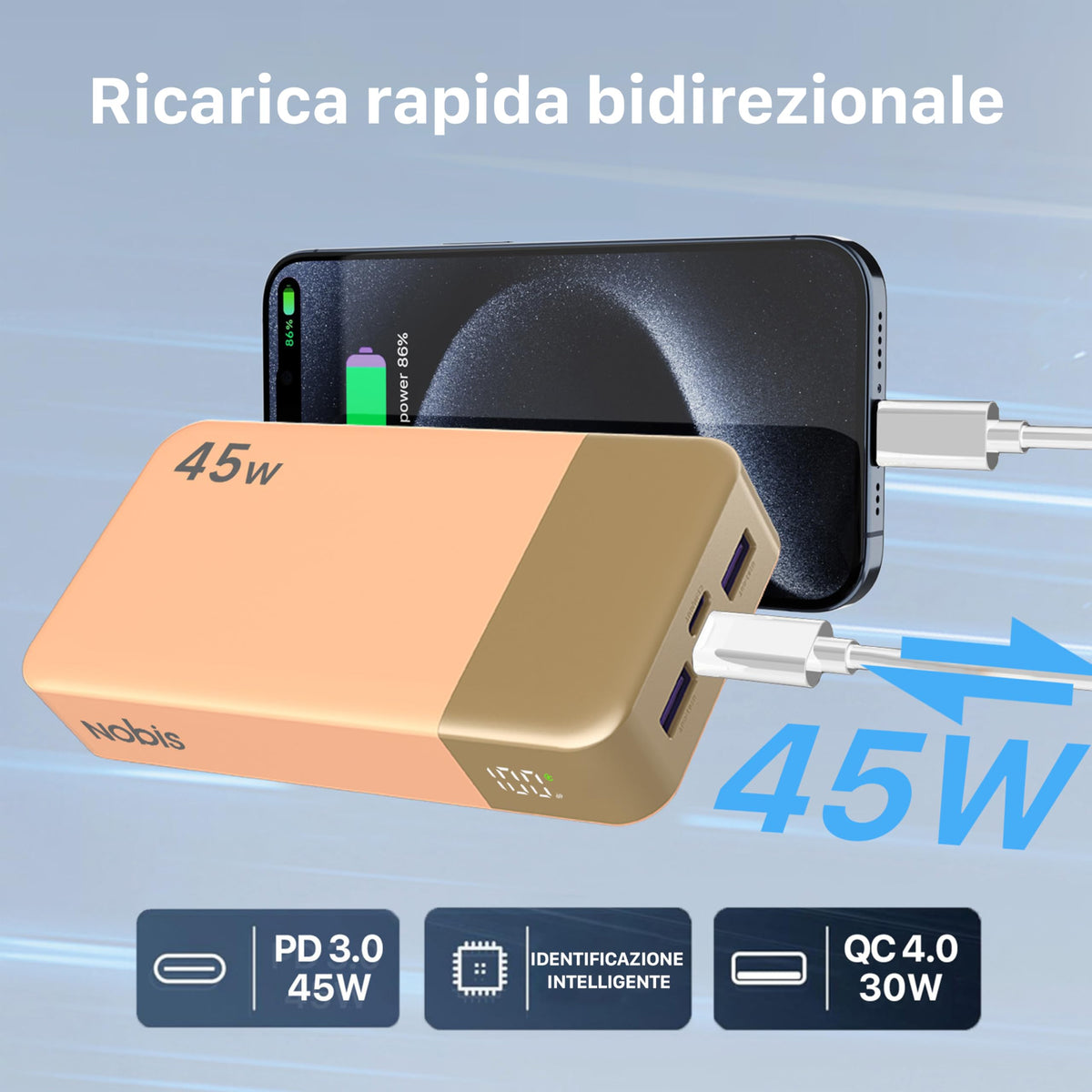 NOBIS 20000mAh 45W Power Bank