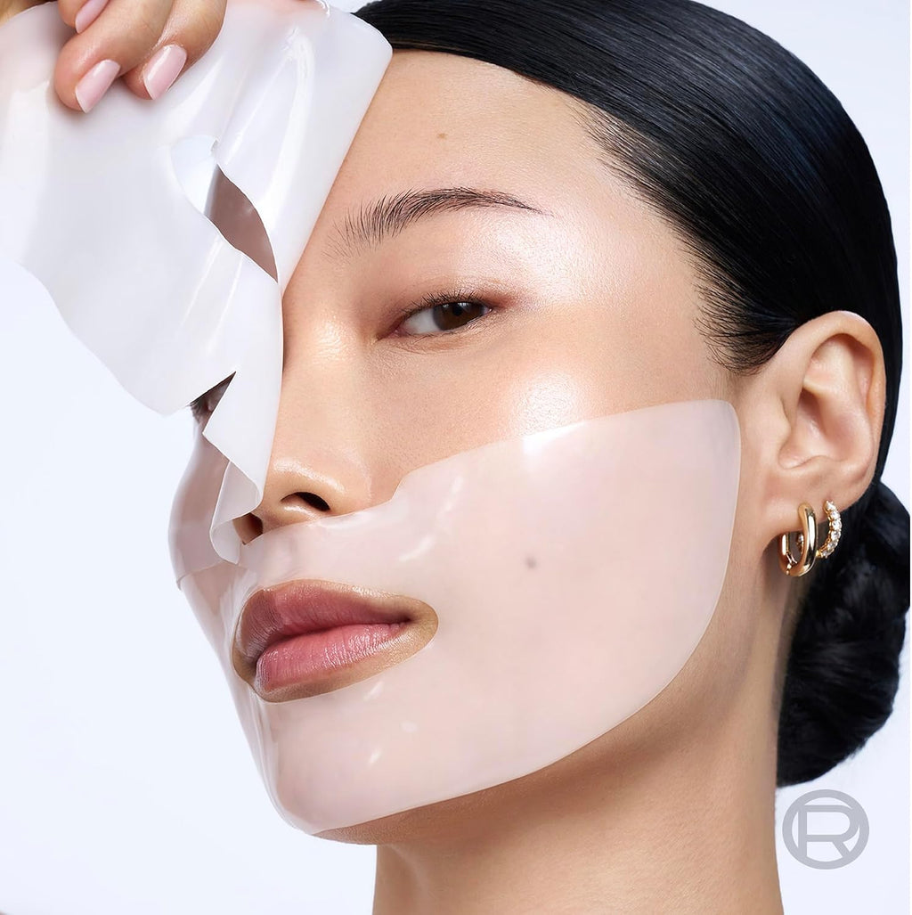 L'Oréal Paris Glass Skin Maschera in Idrogel, Per Tutti i Tipi di Pelle, Pelle Luminosa e Radiosa, Risultati Istantanei, Trend Coreana, Con Acido Ialuronico e Centella Asiatica, Revitalift, 1x37gr