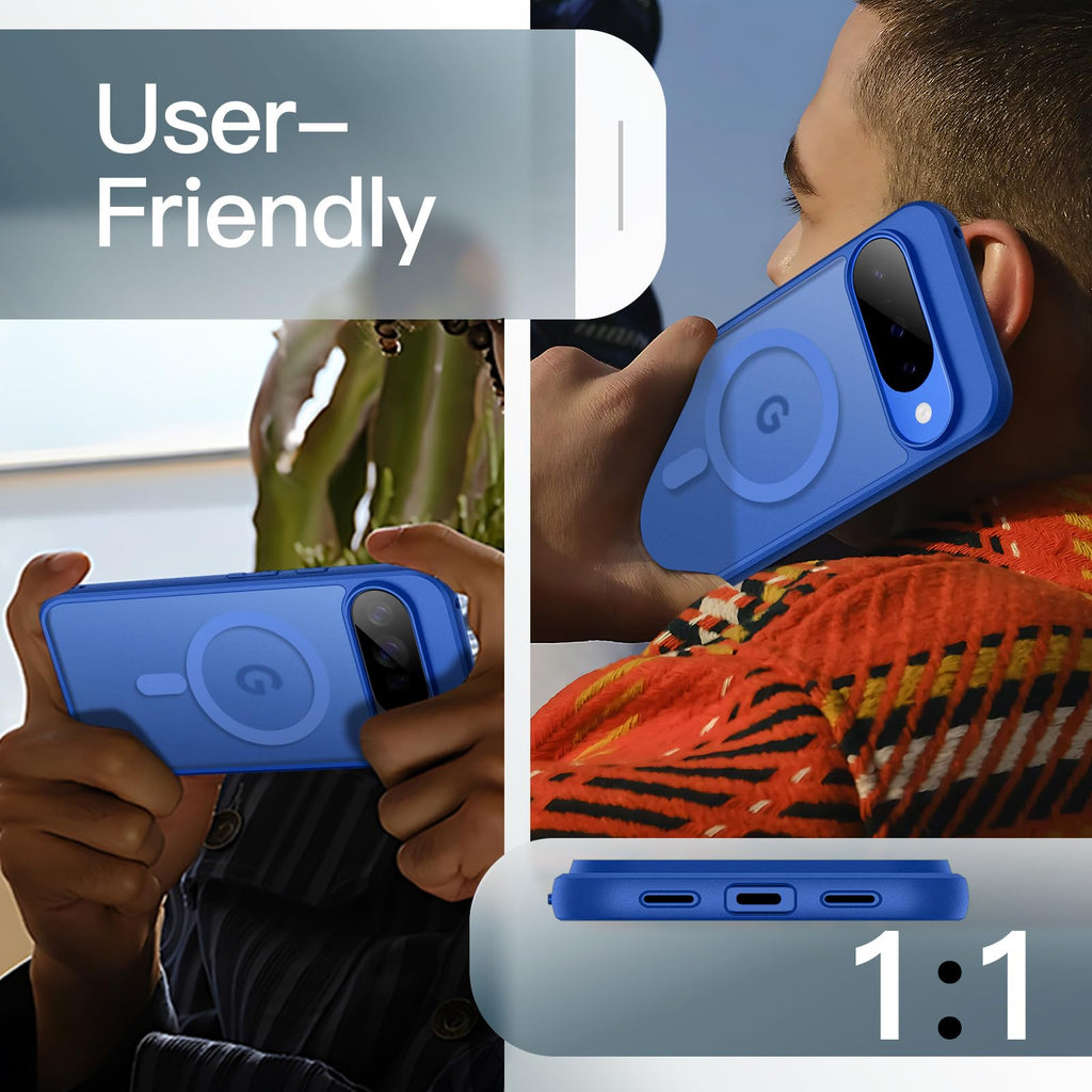 JETech Cover Magnetica per Google Pixel 10/10 Pro, Nero Ossidiana