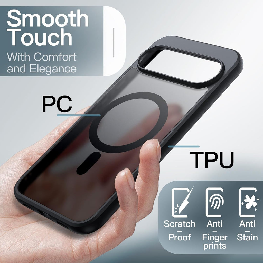 JETech Cover Magnetica per Google Pixel 10/10 Pro, Nero Ossidiana