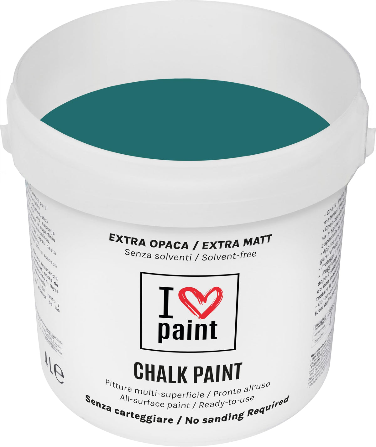 I LOVE paint Cera Trasparente per Chalk Paint e Legno 375ml - Non Altera il Colore Originale - Perfetta per Superfici Porose e Restauro - Con Cera d'Api e Cere Nobili
