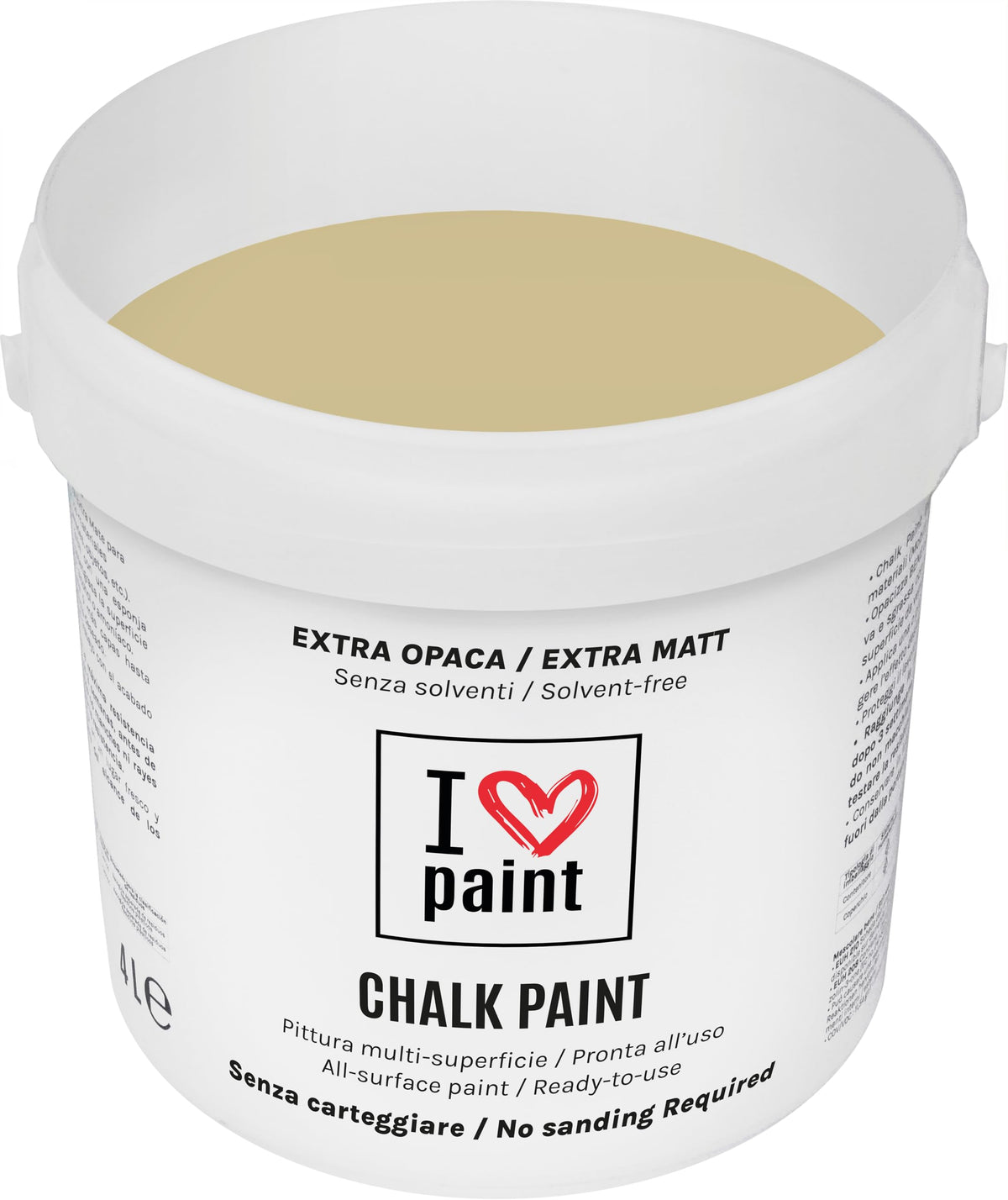 I LOVE paint Cera Trasparente per Chalk Paint e Legno 375ml - Non Altera il Colore Originale - Perfetta per Superfici Porose e Restauro - Con Cera d'Api e Cere Nobili