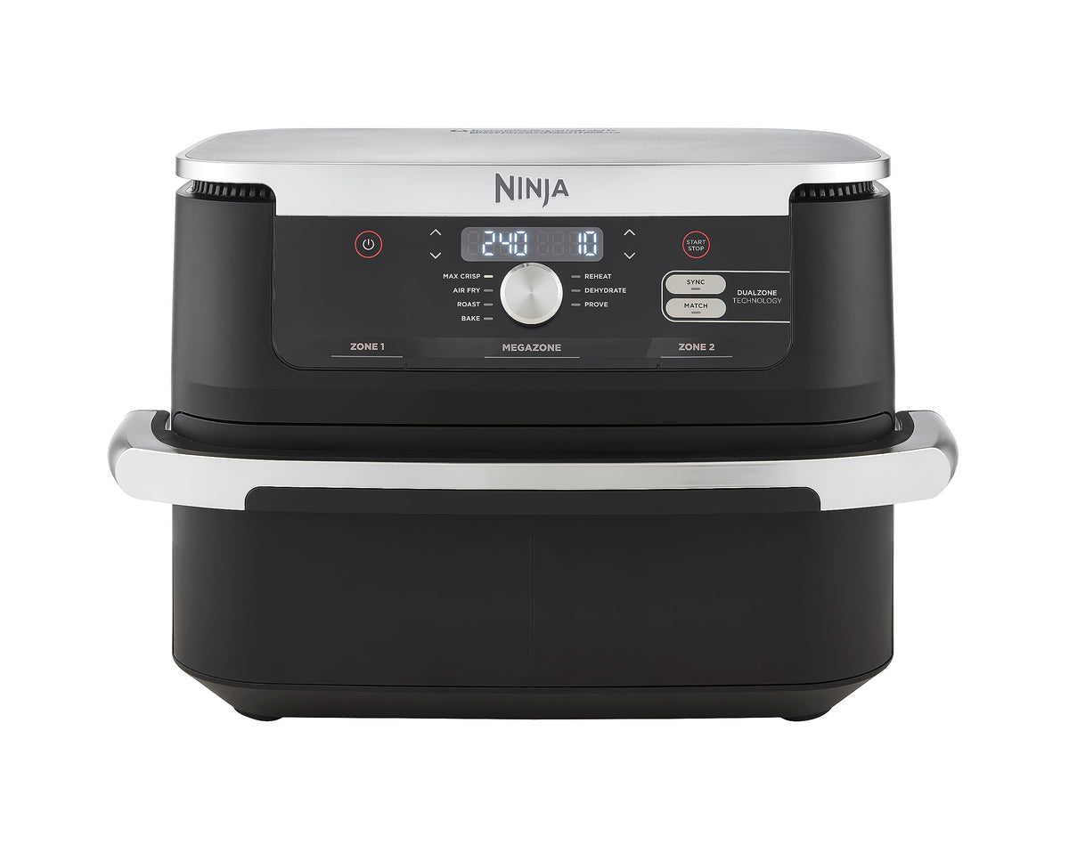 Ninja FlexDrawer, Friggitrice ad Aria XL, Doppia Zona, 10,4L, Nero/Rame