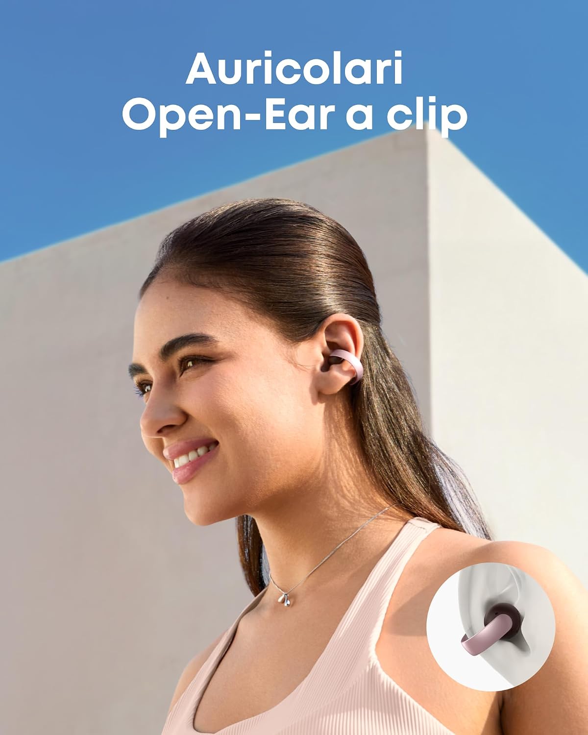soundcore di Anker AeroClip, Cuffie Bluetooth Open Ear Clip-On
