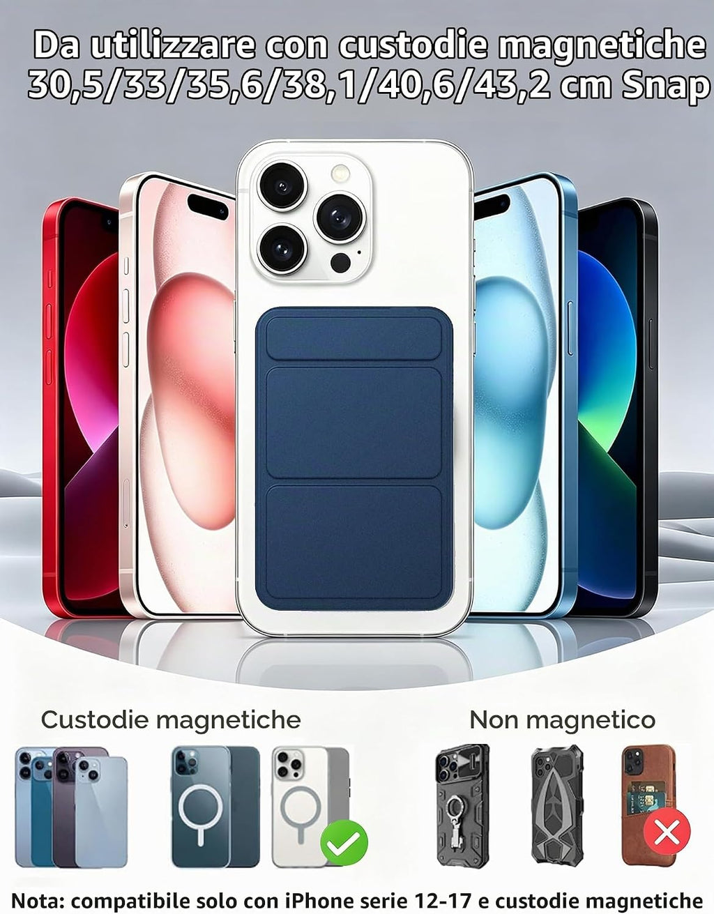 per Magsafe Powerbank 10000mAh,Power bank per iPhone con Supporto