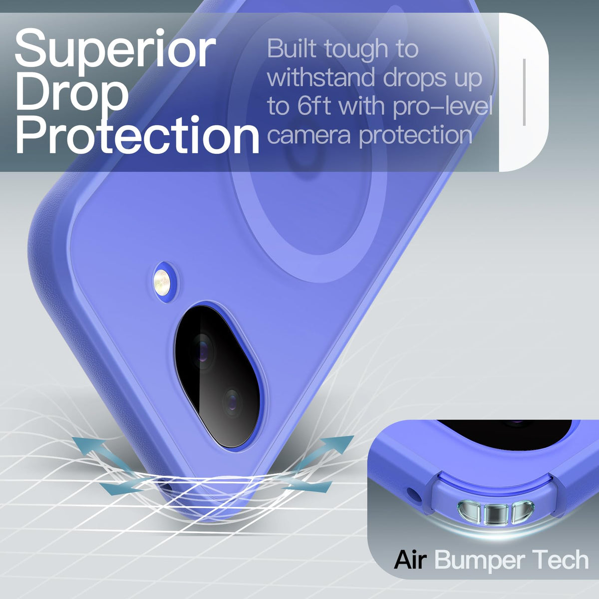 JETech Cover Magnetica per Google Pixel 10/10 Pro, Nero Ossidiana