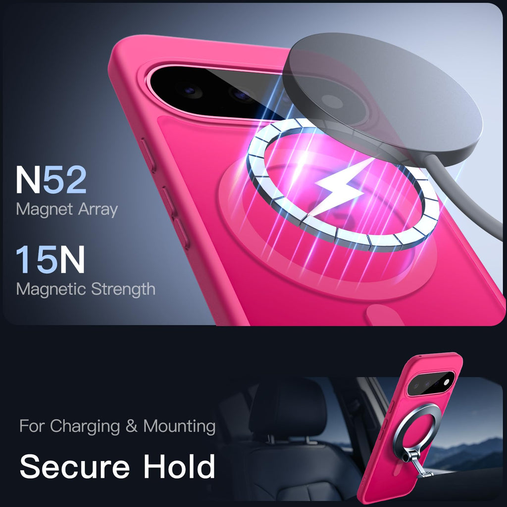 JETech Cover Magnetica per Google Pixel 10/10 Pro, Nero Ossidiana