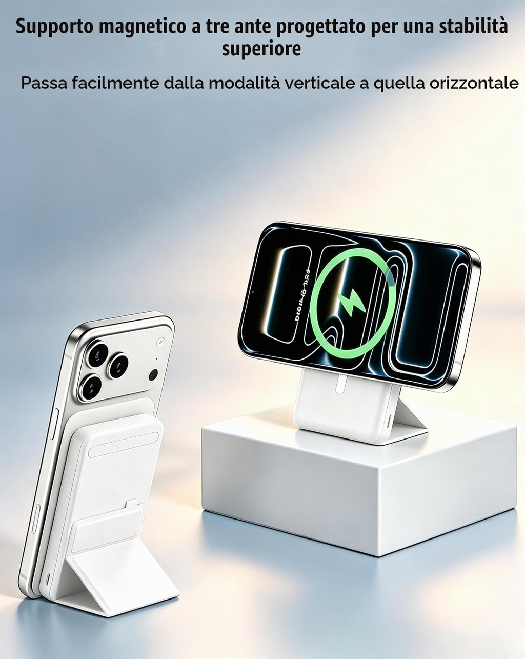 per Magsafe Powerbank 10000mAh,Power bank per iPhone con Supporto