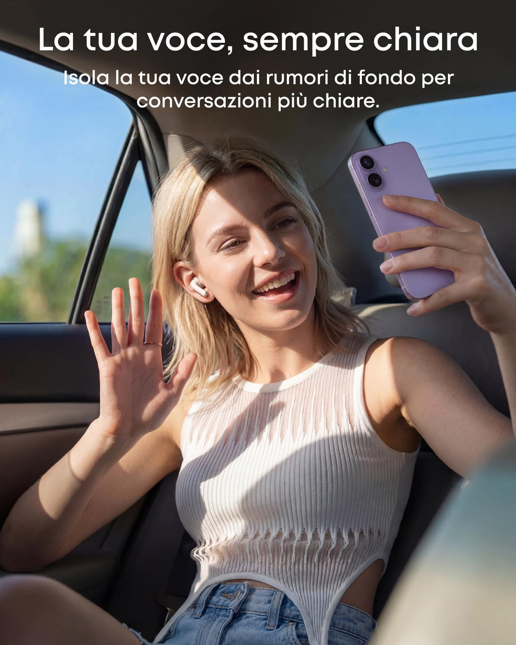 Soundcore di Anker P31i Cuffie Bluetooth con Cancellazione Adattiva Rumore