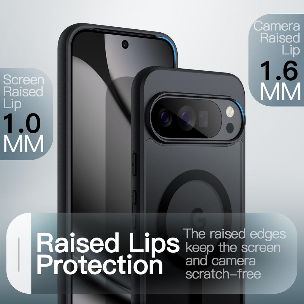 JETech Cover Magnetica per Google Pixel 10/10 Pro, Nero Ossidiana