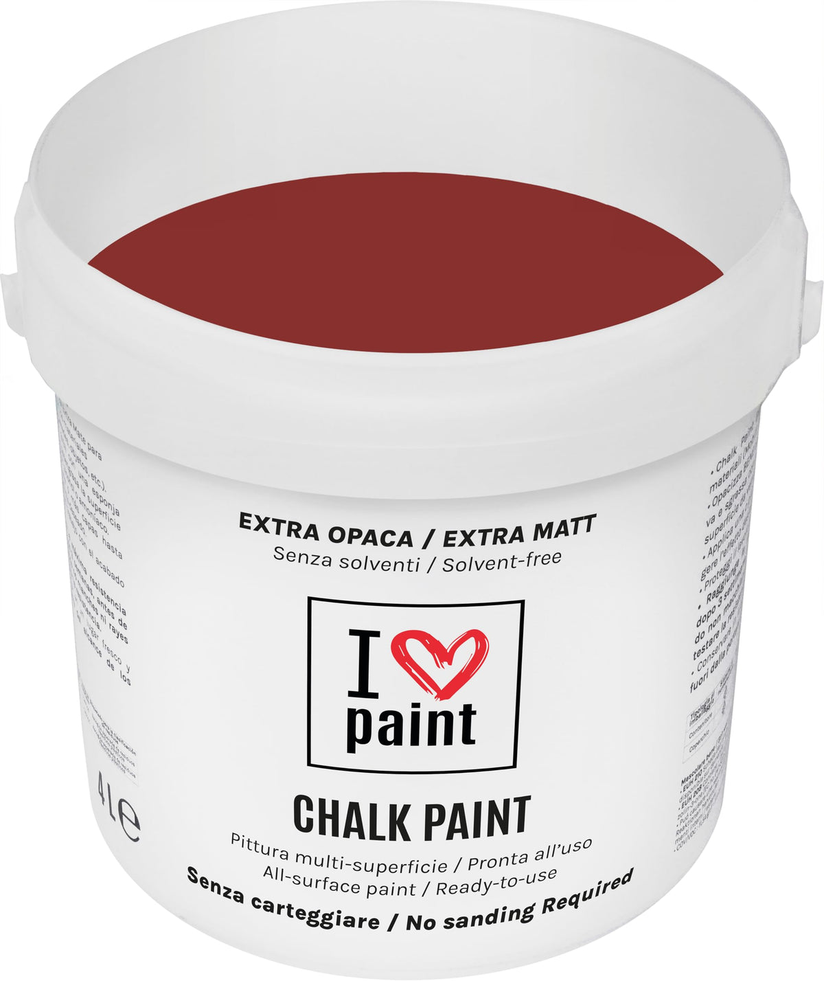 I LOVE paint Cera Trasparente per Chalk Paint e Legno 375ml - Non Altera il Colore Originale - Perfetta per Superfici Porose e Restauro - Con Cera d'Api e Cere Nobili