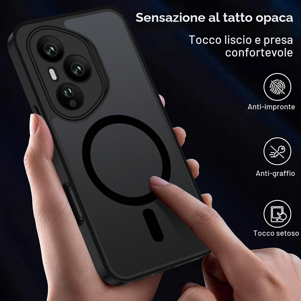 XTCASE Cover Magnetica per Google Pixel 11/11 Pro 5G Traslucida Opaca, Nero