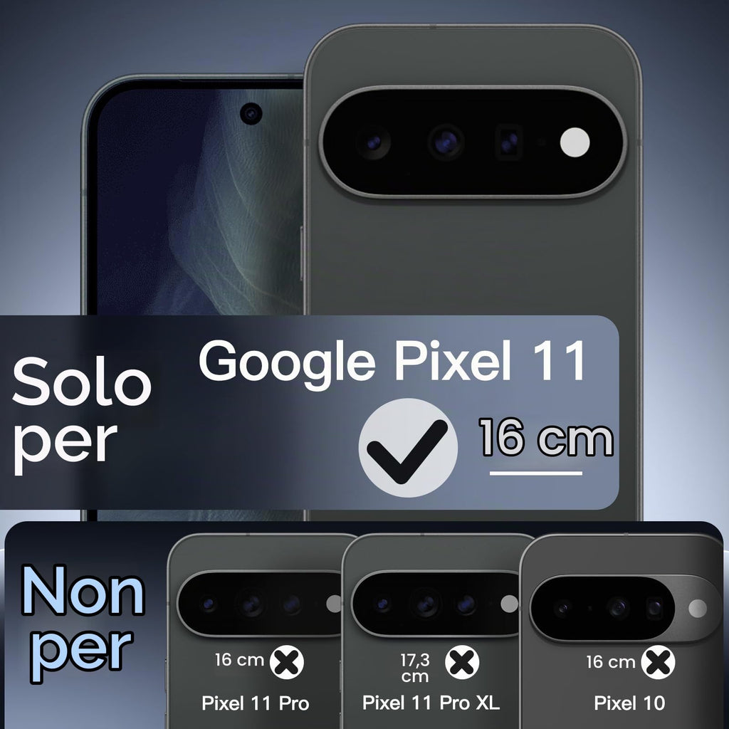 JETech Cover Magnetica per Google Pixel 10/10 Pro, Nero Ossidiana