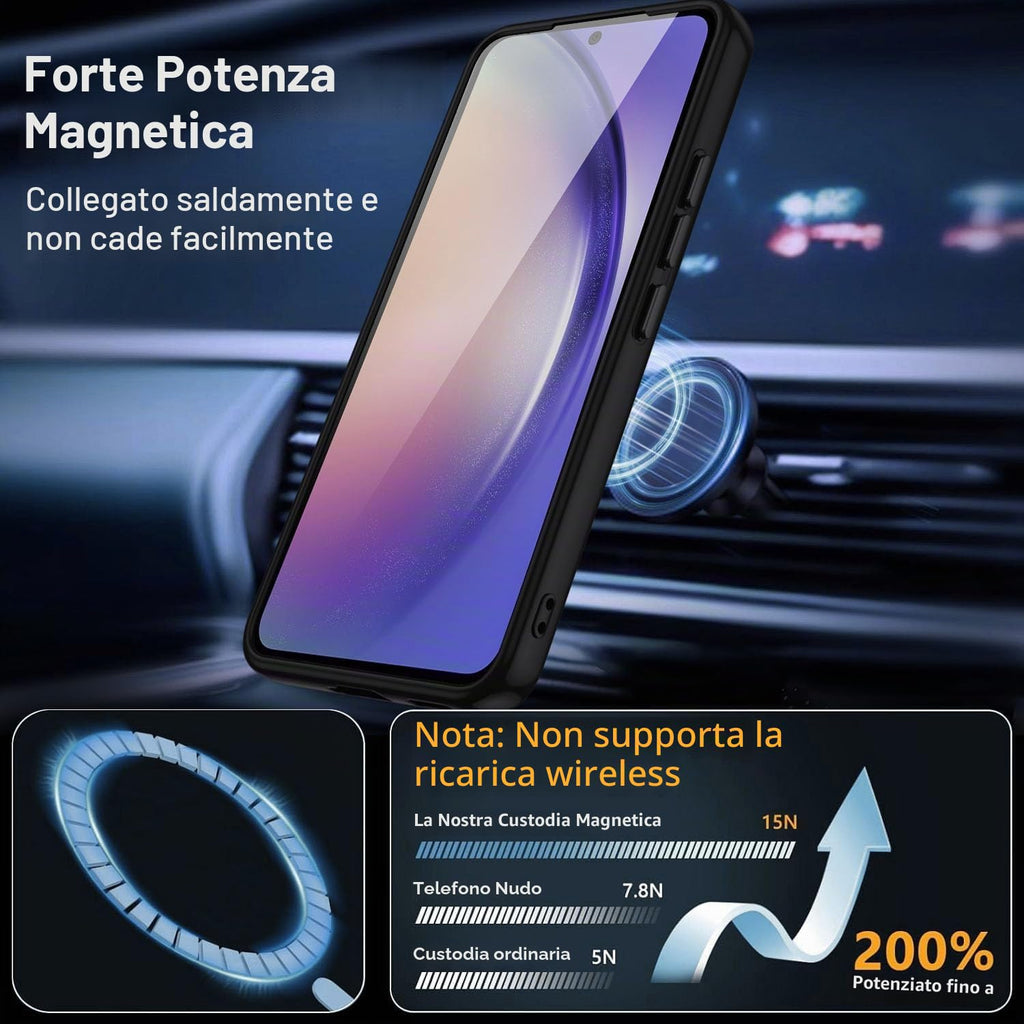 XTCASE Cover Magnetica per Google Pixel 11/11 Pro 5G Traslucida Opaca, Nero