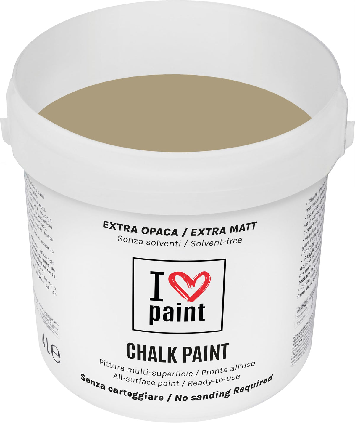 I LOVE paint Cera Trasparente per Chalk Paint e Legno 375ml - Non Altera il Colore Originale - Perfetta per Superfici Porose e Restauro - Con Cera d'Api e Cere Nobili