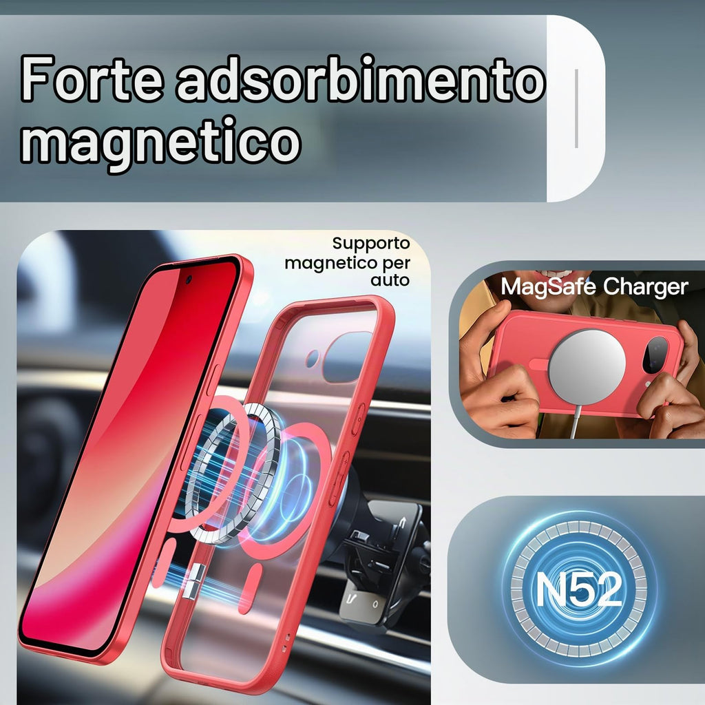 JETech Cover Magnetica per Google Pixel 10/10 Pro, Nero Ossidiana