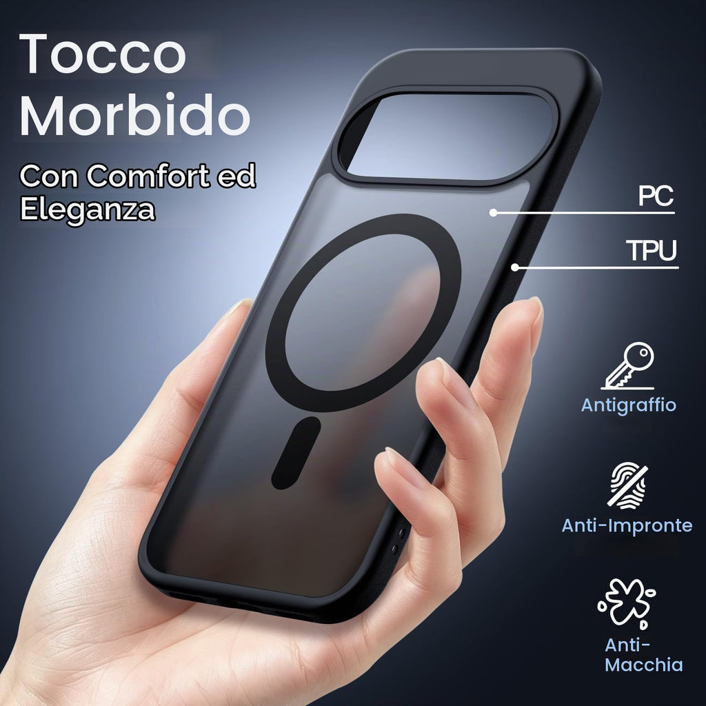 JETech Cover Magnetica per Google Pixel 10/10 Pro, Nero Ossidiana