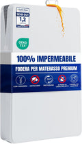 Coprimaterasso Integrale Impermeabile Premium 140 x 200 x 20 cm Zip