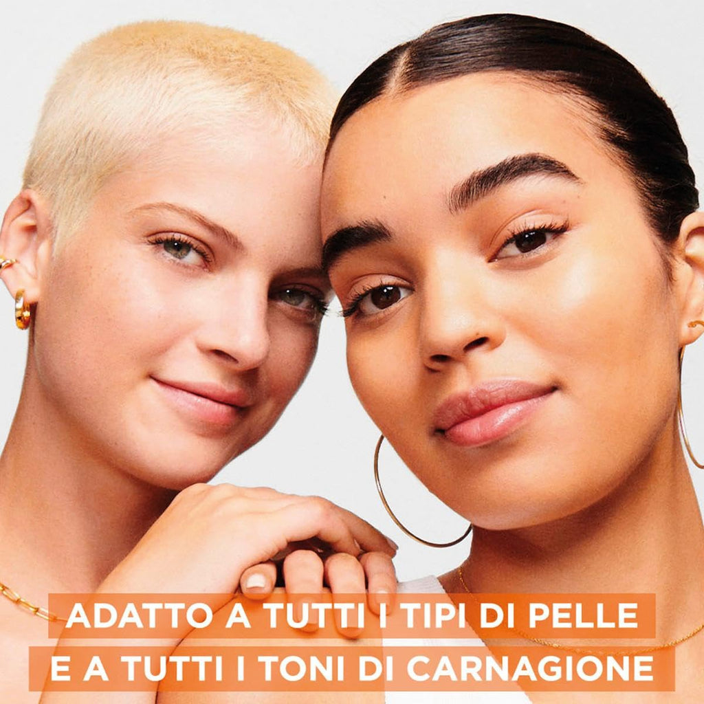 Garnier Siero Viso Vitamina C Anti-Macchie, Illuminante e Rimpolpante, Arricchito con Vitamina C, Niacinamide e Acido Salicilico, Pelle Libera dalle Macchie Scure in 6 Giorni, Incarnato Luminoso, 30ml