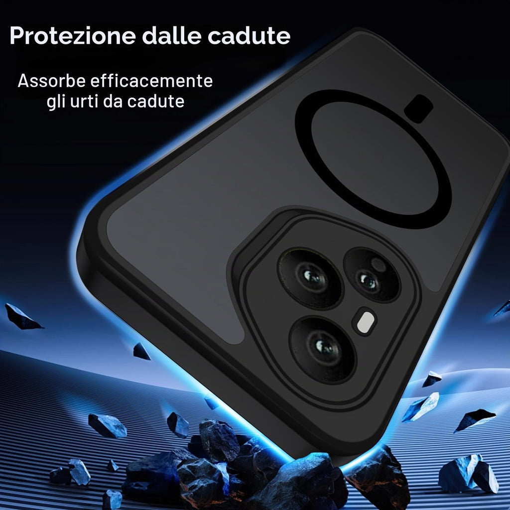 XTCASE Cover Magnetica per Google Pixel 11/11 Pro 5G Traslucida Opaca, Nero