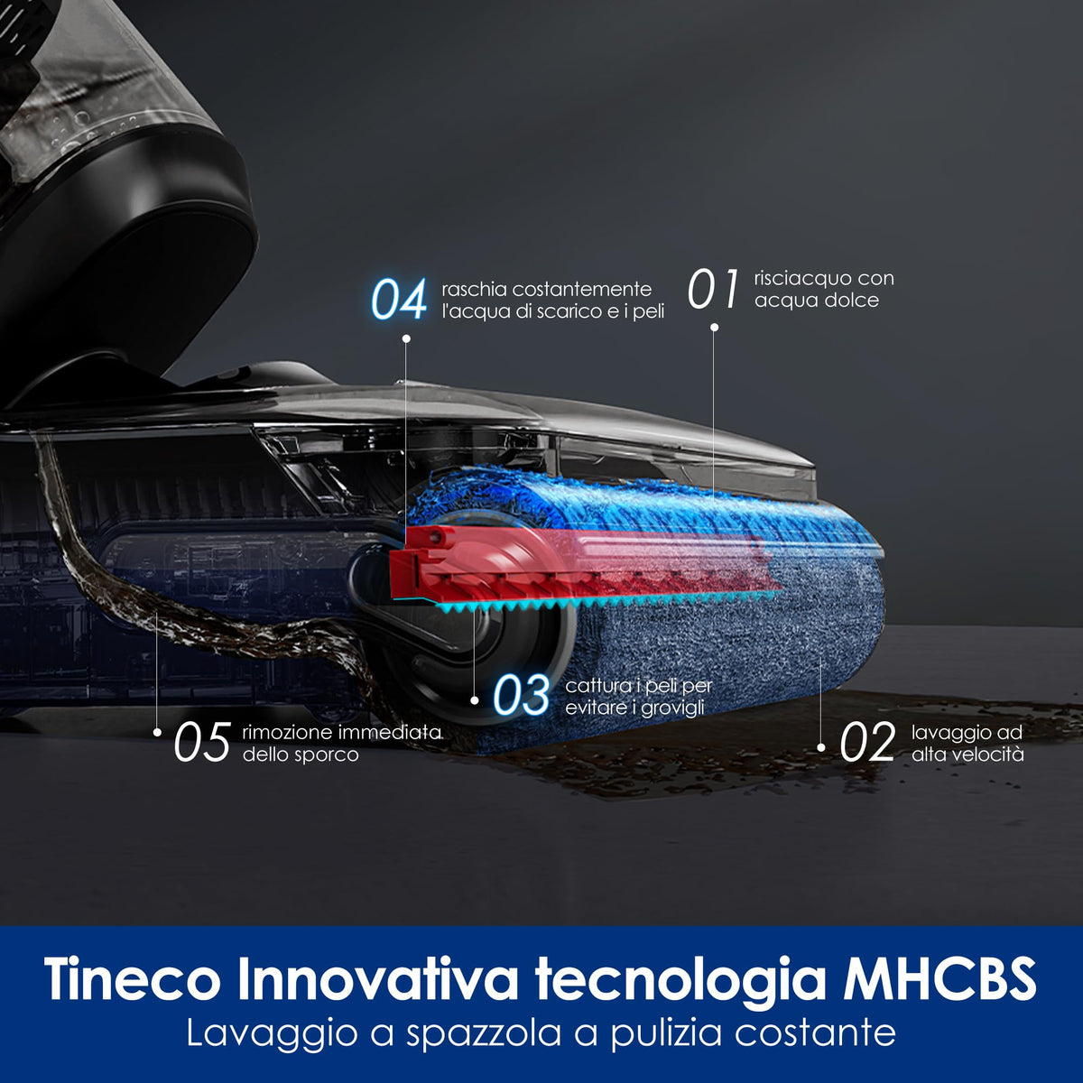 Tineco Floor ONE S7 Stretch Ultra Lavapavimenti aspirapolvere senza fili
