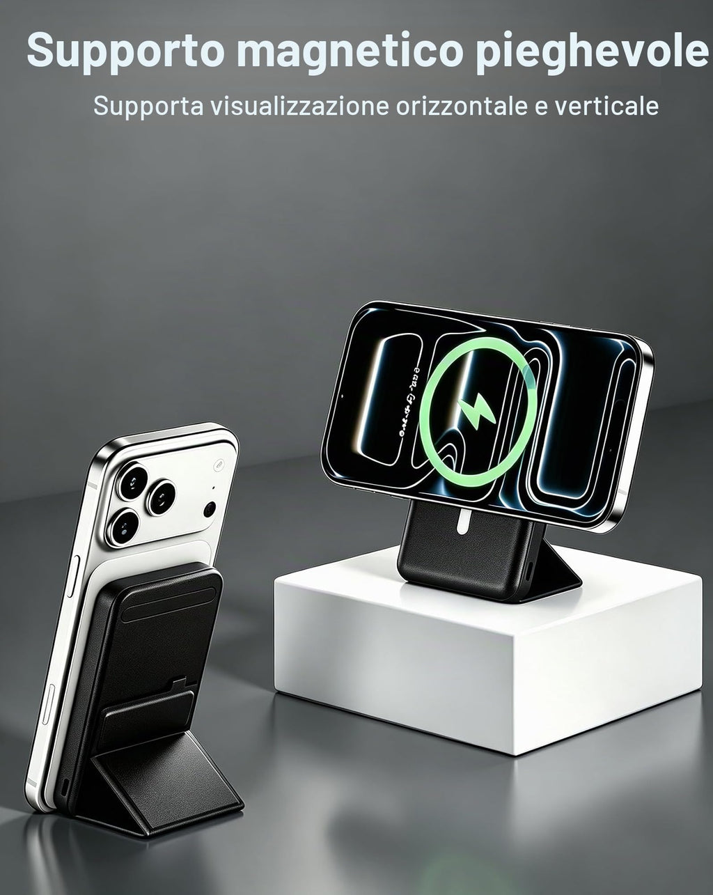 per Magsafe Powerbank 10000mAh,Power bank per iPhone con Supporto