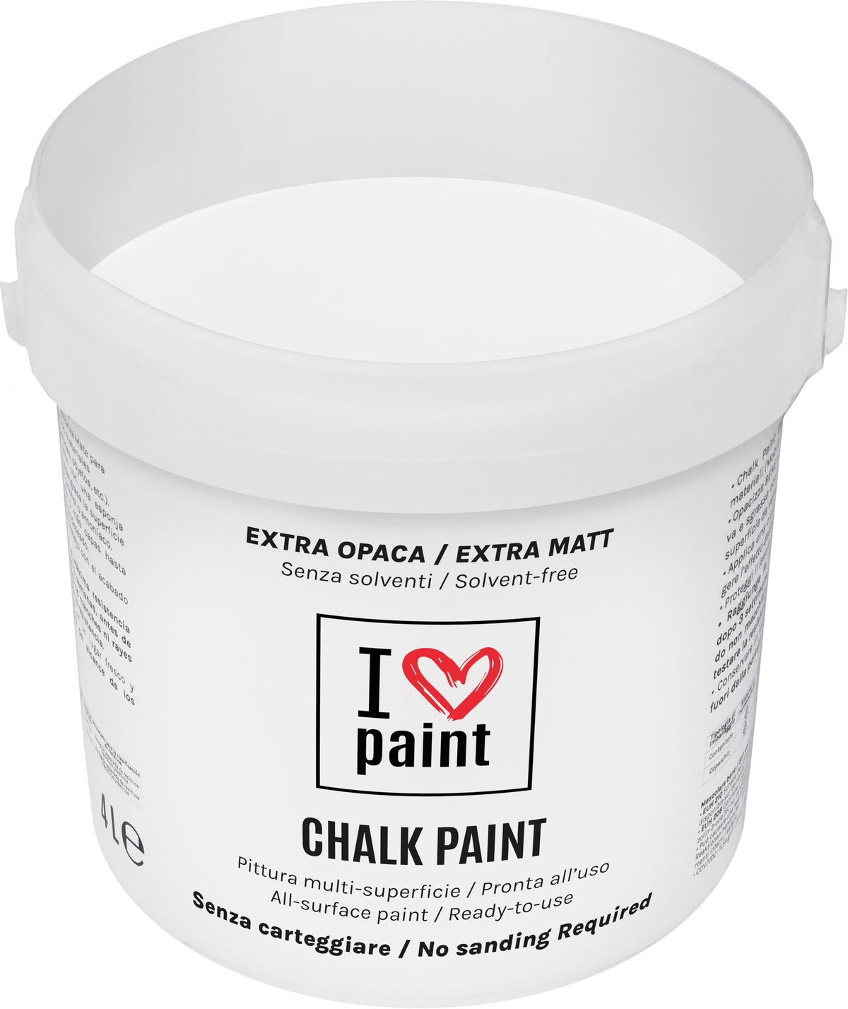 I LOVE paint Cera Trasparente per Chalk Paint e Legno 375ml - Non Altera il Colore Originale - Perfetta per Superfici Porose e Restauro - Con Cera d'Api e Cere Nobili
