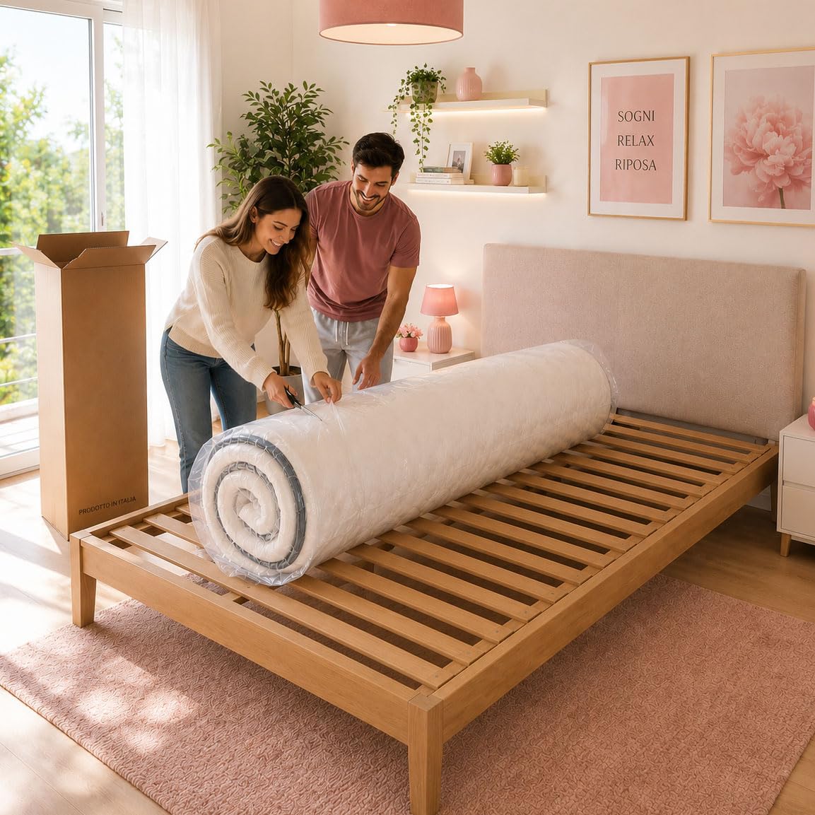 GEEMMA Materasso Matrimoniale 160x190 Semirigido New Air Memory HIPHOP 27