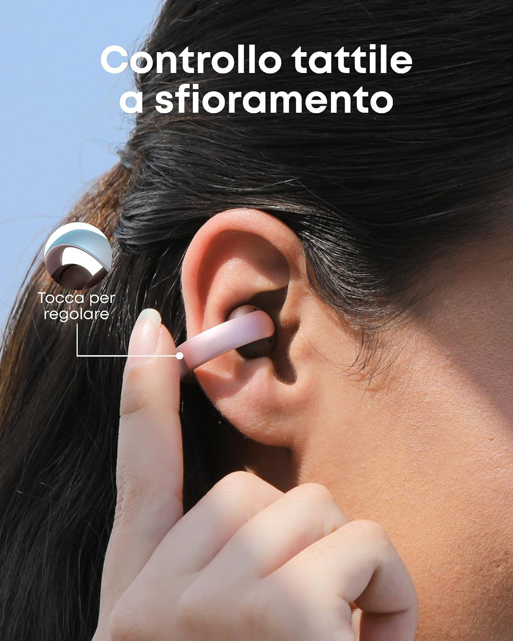 soundcore di Anker AeroClip, Cuffie Bluetooth Open Ear Clip-On