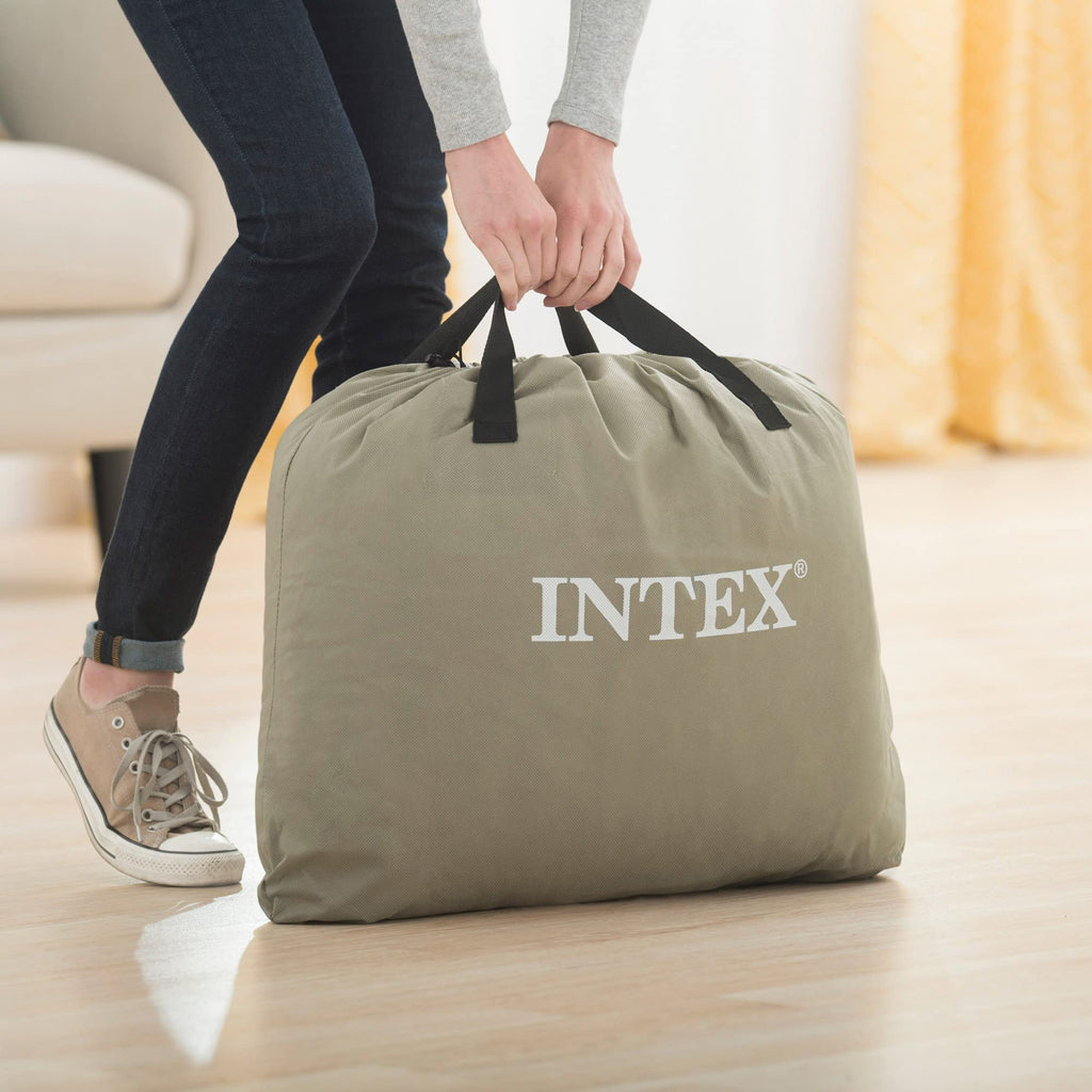 Intex 64159 - Materasso Matrimoniale Autogonfiante USB Dura-Beam Mid-Rise Comfort, 152x203x36 cm