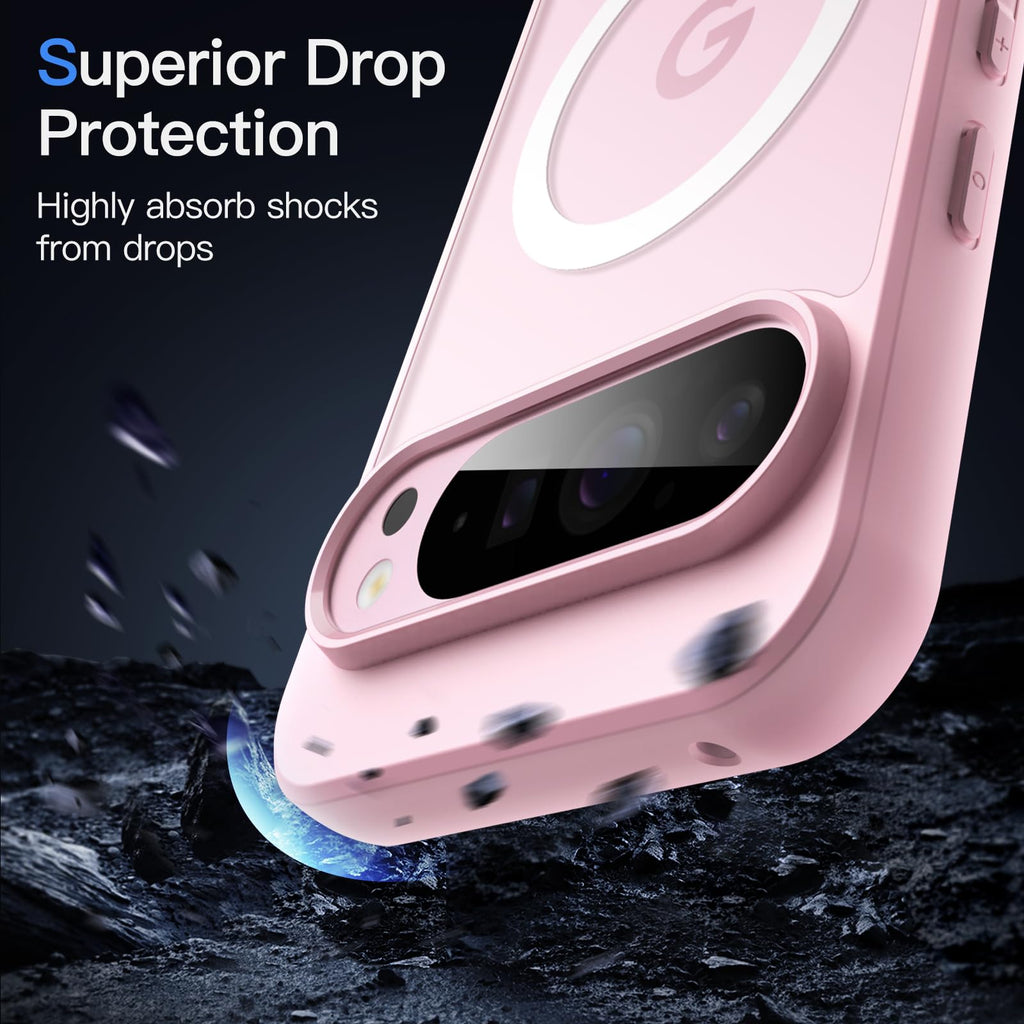 JETech Cover Magnetica per Google Pixel 10/10 Pro, Nero Ossidiana