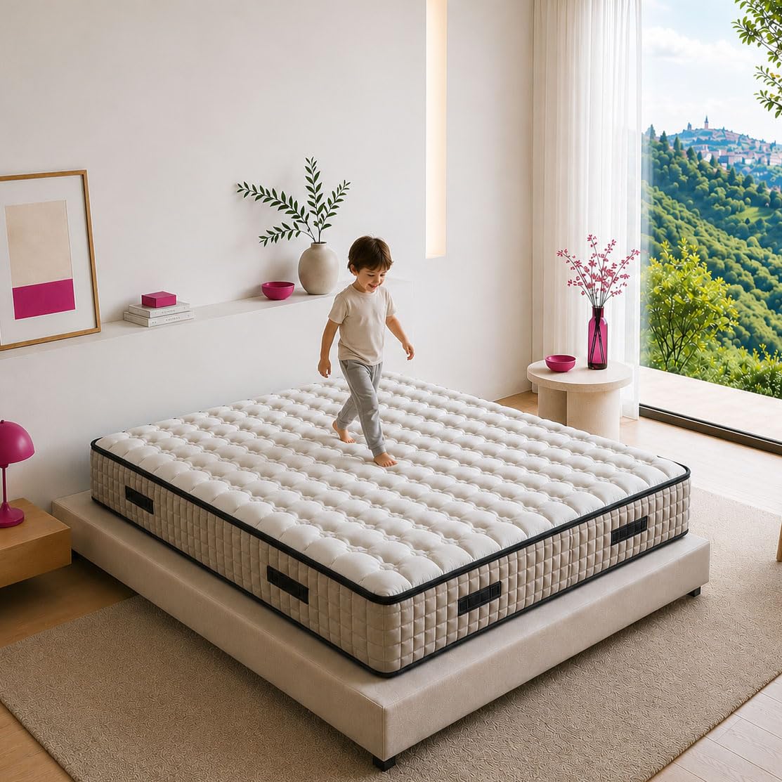 GEEMMA Materasso Matrimoniale 160x190 Semirigido New Air Memory HIPHOP 27