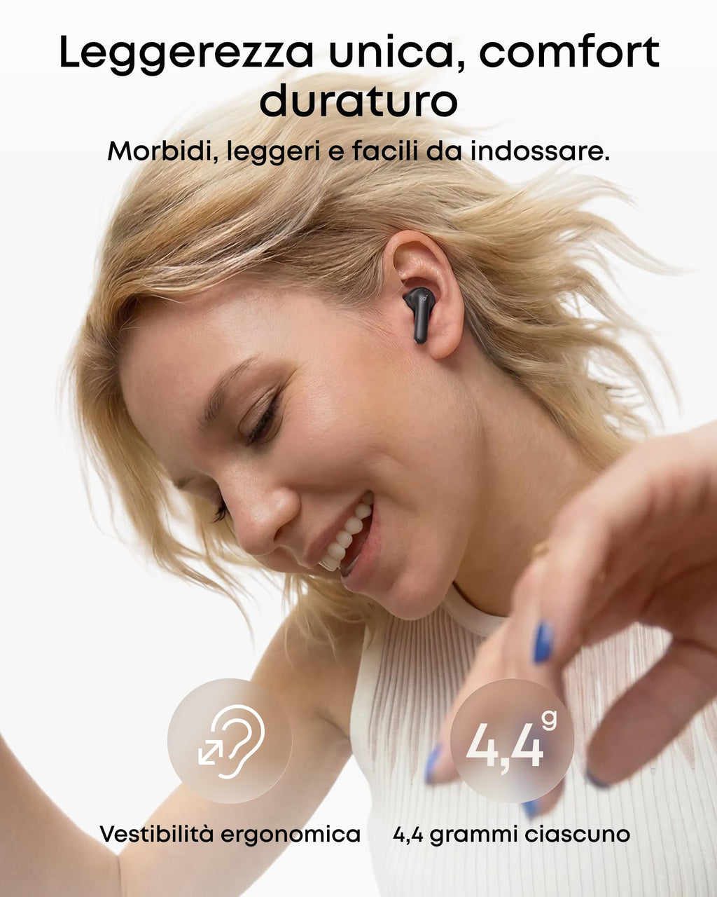 Soundcore di Anker P31i Cuffie Bluetooth con Cancellazione Adattiva Rumore