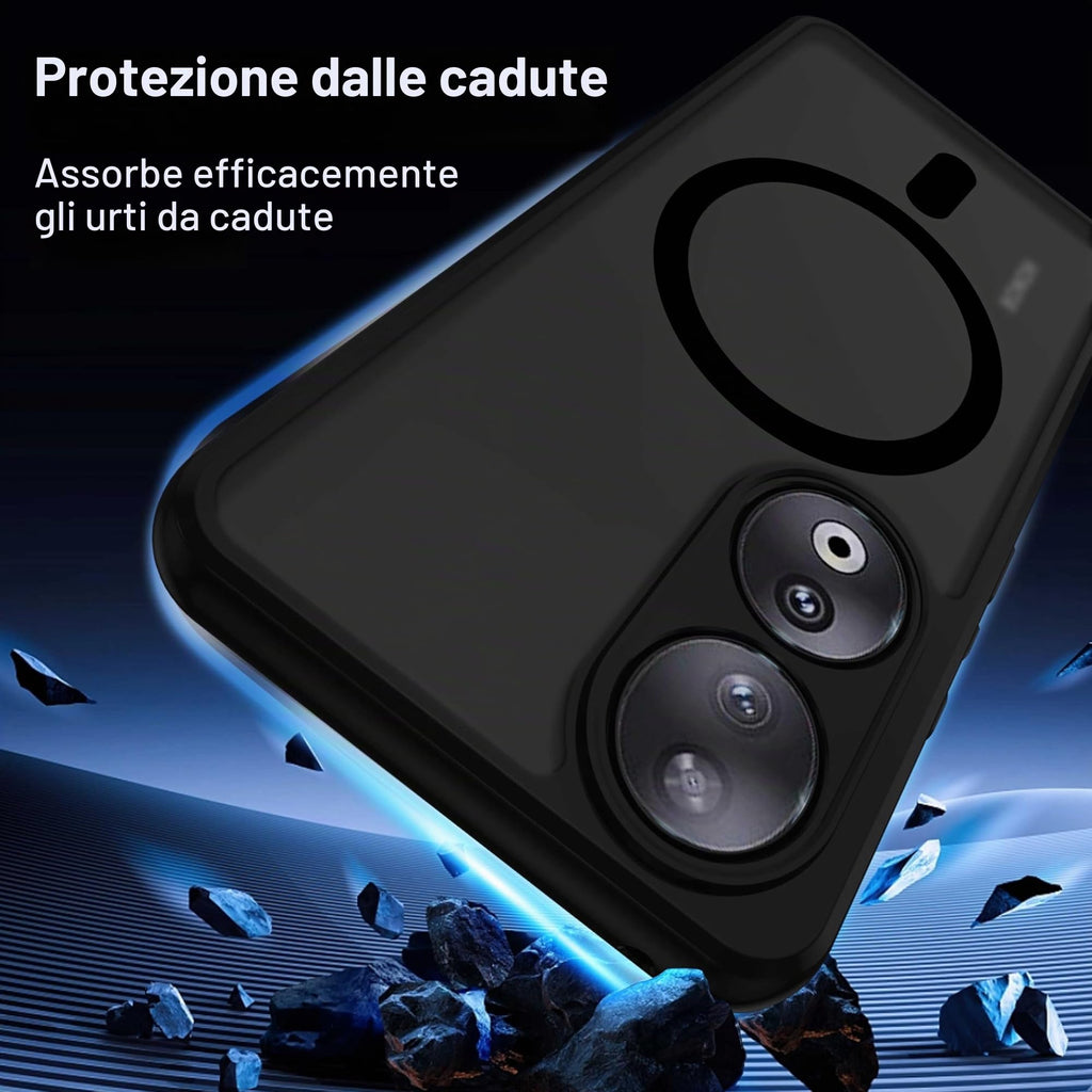 XTCASE Cover Magnetica per Google Pixel 11/11 Pro 5G Traslucida Opaca, Nero